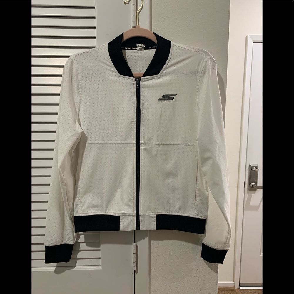 Skechers Performance Light Jacket White M - Picture 1 of 3